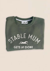 Stable Mum Oversized Sweatshirt Green front