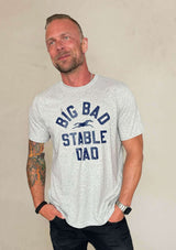 big bad stable dat t-shirt i bomull.grå mellange