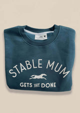 Stable mum oversize sweatshirt, Denim Blue