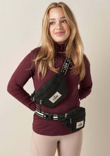 FANCY -svart HIP BAG ridväska för stallet