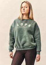 lope crew grön collegetröja för ryttare
