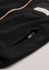 Stable Fleece svart detalj på dold sidficka