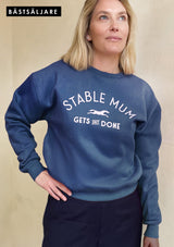 best seller-stable mu gets shit done -lope sweatshirt för alla mammor -blå