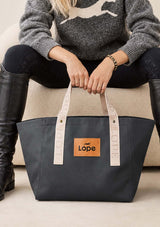 Lope Tote Bag Gråsvart stallväska