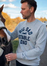 big bad stable dad -college tröja i frensh terry för alla stall pappor