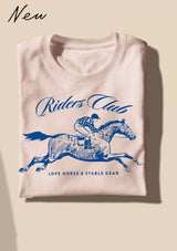 Riders Club derby T-shirt ljusrosa junior