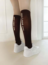 Q-skin tech-ride riding socks with compression, Brown