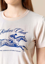 Riders Club derby T-shirt ljusrosa