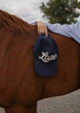 LOPE HERITAGE KEPS -NAVY Blå vid häst