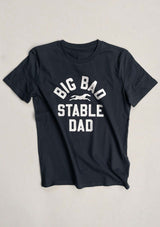 grå big bad stable dad t-shirt|lope.se
