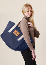 Lope Tote Bag Blue-gray stable bag