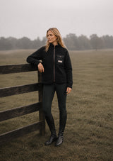 Fleecejacka junior windstopper svart