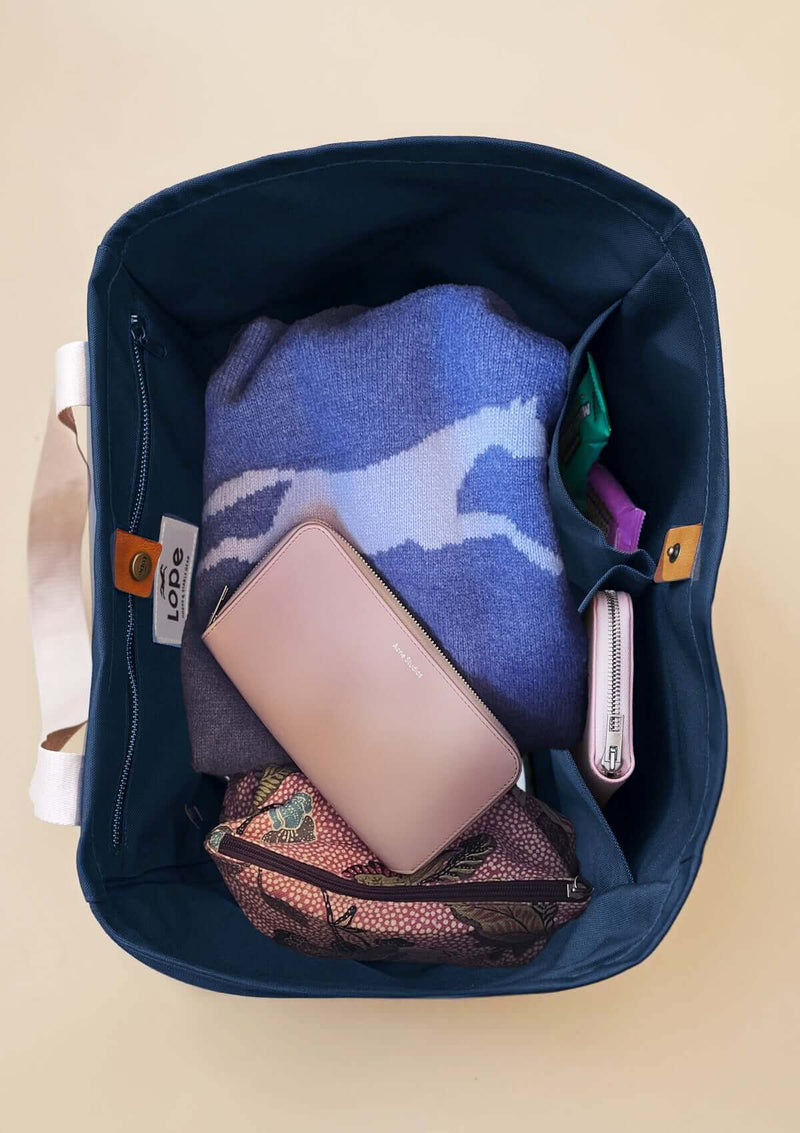 Lope Tote Bag Midnattsblå stallväska