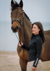 Haut d'équitation à manches longues LOPE Sport - Noir