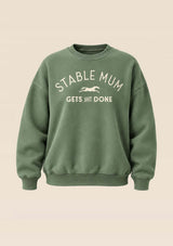 Stable Mum Oversize Sweatshirt, Grön