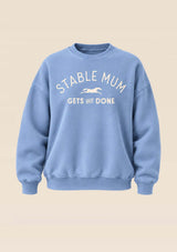 Stable Mum Oversized Sweatshirt, Ljusblå