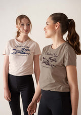Riders Club derby T-shirt, Griege