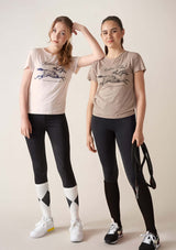 Riders Club derby T-shirt Griege juniorRiders Club derby T-shirt ljusrosa  junior